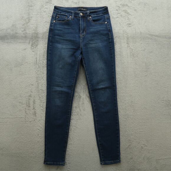 KanCan Jeans Junior's Size 5/26 Blue High-Rise Skinny Denim 28.5" Inseam Stretch - Picture 1 of 16